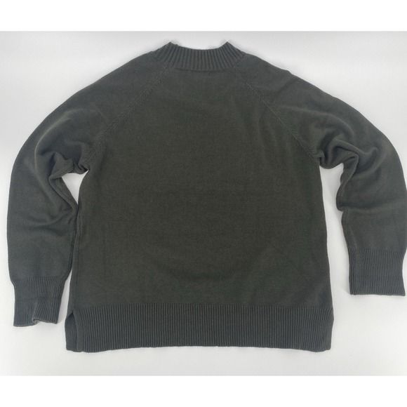 SWEET ROMEO  Skull Graphic Pullover Sweater Long Sleeve Military Green Womens LG - Picture 4 of 8